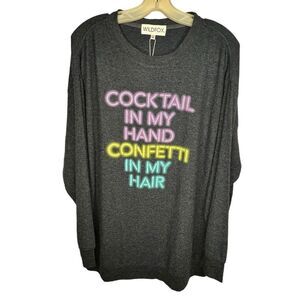 Wildfox Road Trip Long Sleeve Tunic Top nwt